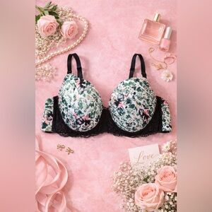 Dreamwear Floral Lace Bra 42D Lightly Padded Underwire